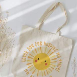 Sunshine thank you teacher modern elegant tote bag