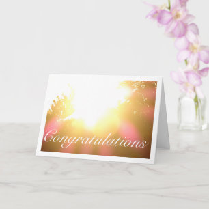 Sunshine through Tree Tops Background Card