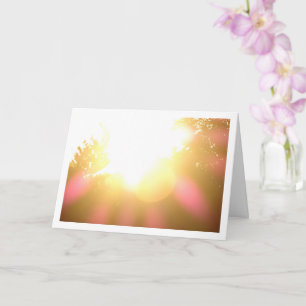 Sunshine through Tree Tops Background Card