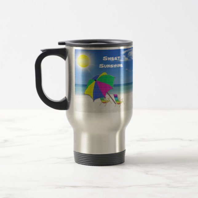 Sunshine Tropical Custom Travel Mugs No Minimum (Left)