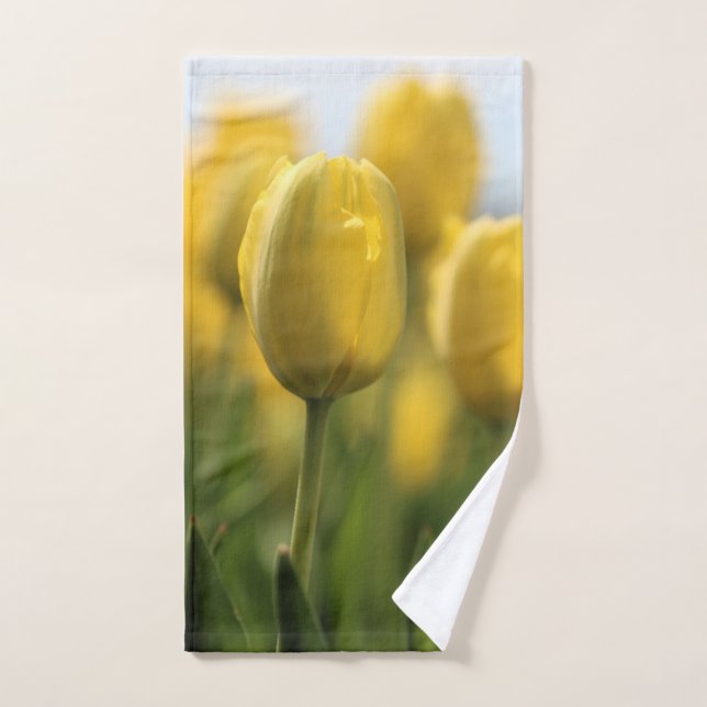 Sunshine tulips hand towel (Hand Towel)