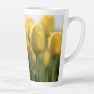 Sunshine tulips latte mug