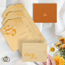 Sunshine Typography Wedding Butter/Orange ID1048