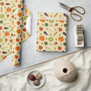 Sunshine & Veggies Wrapping Paper