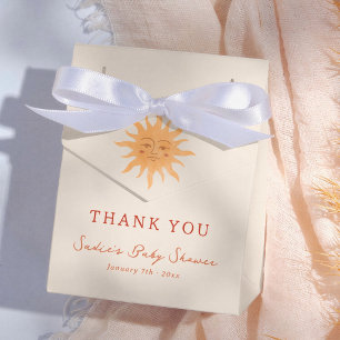 Sunshine Vintage Sun Baby Shower Thank You Favour Box