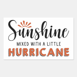 Sunshine W A Little Hurricane Rectangular Sticker