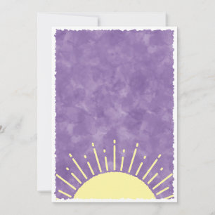 Sunshine Watercolor Baby Shower Background Custom Invitation
