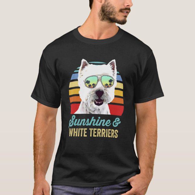 Sunshine West Highland White Terriers Dog Beach Vi T-Shirt (Front)