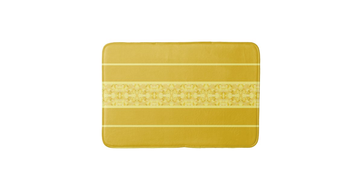 Sunshine Yellow Bath Mat Zazzle