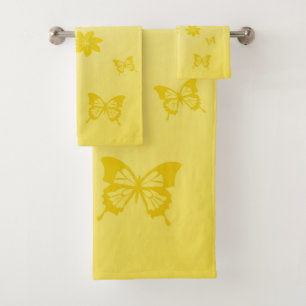Sunshine Yellow Bath Towel Set