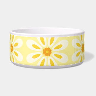 `Sunshine Yellow Groovy Daisy retro