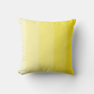 Sunshine Yellow Ombre Stripe Cushion