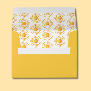 Sunshine Yellow Pattern Envelope