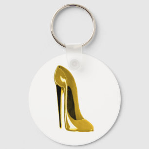 Sunshine Yellow Stiletto Shoe Key Ring