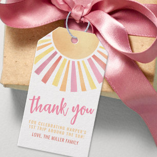 Sunshine Yellow Sun Gift Tags