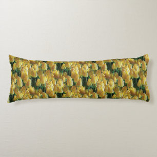 Sunshine Yellow Tulips Body Cushion