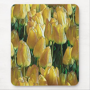 Sunshine Yellow Tulips Mouse Mat