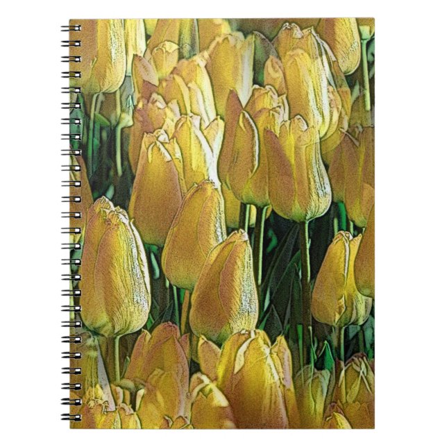 Sunshine Yellow Tulips Notebook (Front)