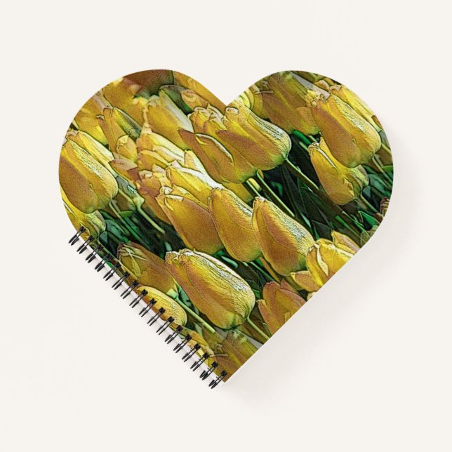 Sunshine Yellow Tulips Notebook (Front)