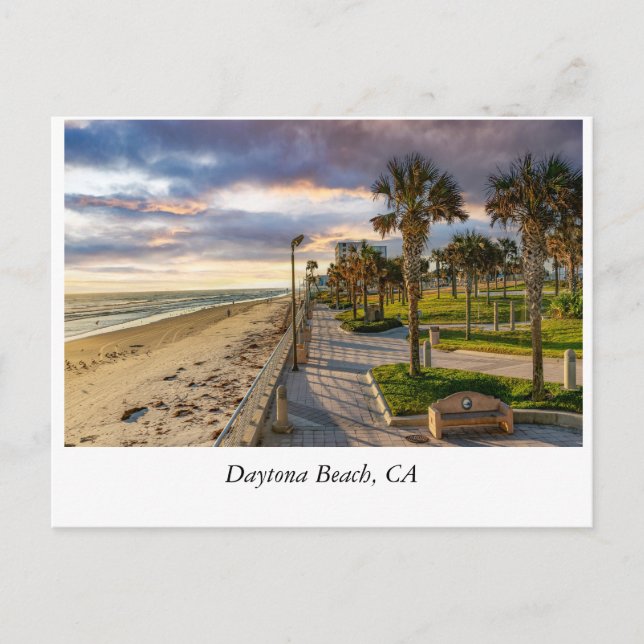 Sunsrise at Daytona Beach: A Coastal Escape Postcard (Front)