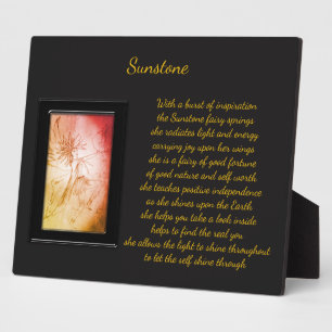 Sunstone Crystal Fairy Plaque