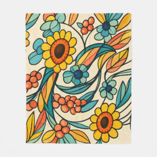 Sunstream Bloom Fleece Blanket