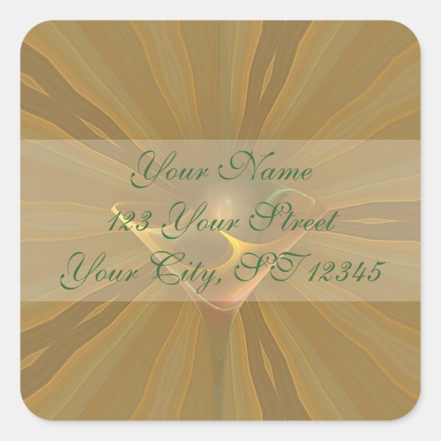 Suntini Faery Martini Art Square Sticker (Front)