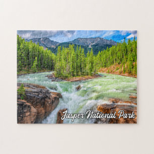 Sunwapta Falls, Jasper National Park Jigsaw Puzzle