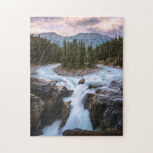 Sunwapta Falls Jasper National Park Jigsaw Puzzle