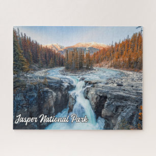 Sunwapta Falls, Jasper National Park Jigsaw Puzzle