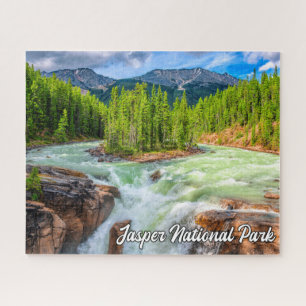 Sunwapta Falls, Jasper National Park Jigsaw Puzzle