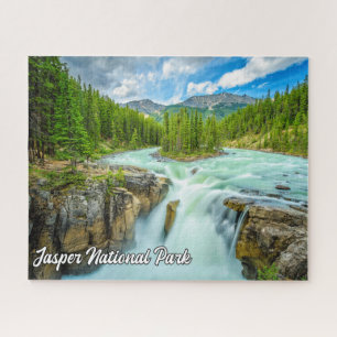 Sunwapta Falls, Jasper National Park Jigsaw Puzzle