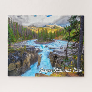 Sunwapta Falls, Jasper National Park Jigsaw Puzzle