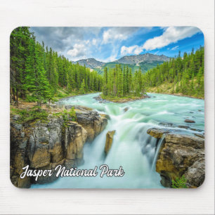 Sunwapta Falls, Jasper National Park Mouse Mat