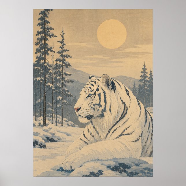 Sunward II — White Tiger in Winter Poster (Front)