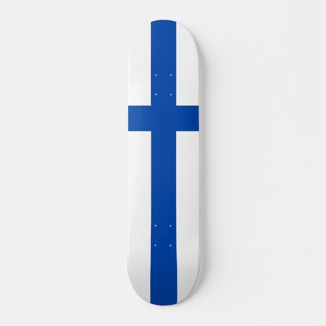 Suomen lippu skateboard - The Flag of Finland (Front)