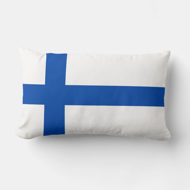 Suomen Lippu - The Flag of Finland Lumbar Cushion (Front)
