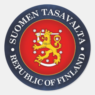 Suomen Vaakuna Classic Round Sticker