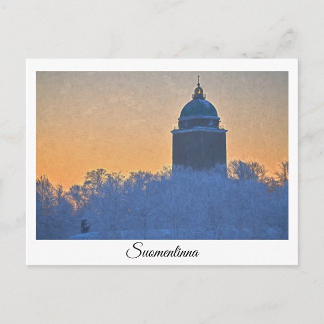 Suomenlinna lighthouse postcard (Front)