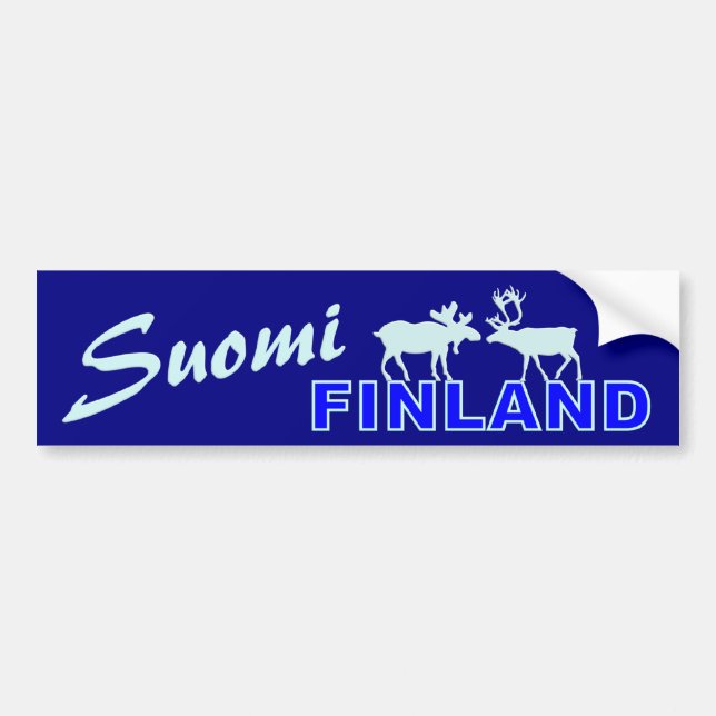 Suomi Finland bumpersticker Bumper Sticker (Front)