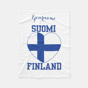 SUOMI FINLAND custom fleece blanket