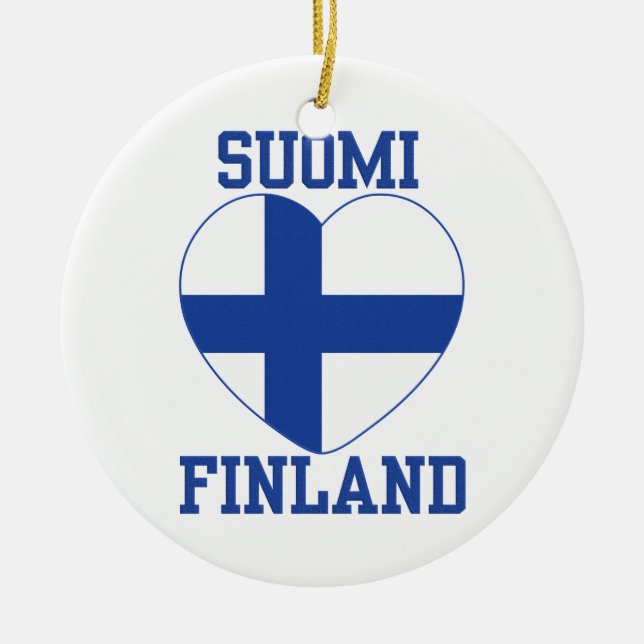 SUOMI FINLAND custom ornament (Front)