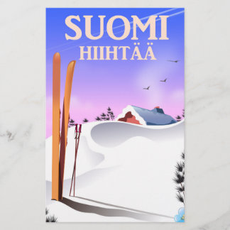 Suomi Hiihtää (Finland to ski) Stationery
