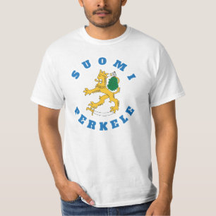Suomileijona - sauna - suomi perkele - t-paita T-Shirt