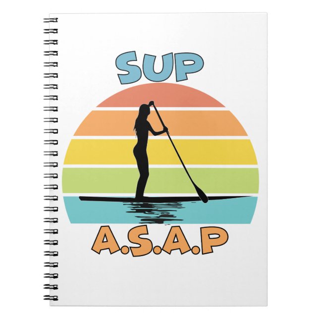 SUP ASAP Stand Up Paddling Notebook (Front)