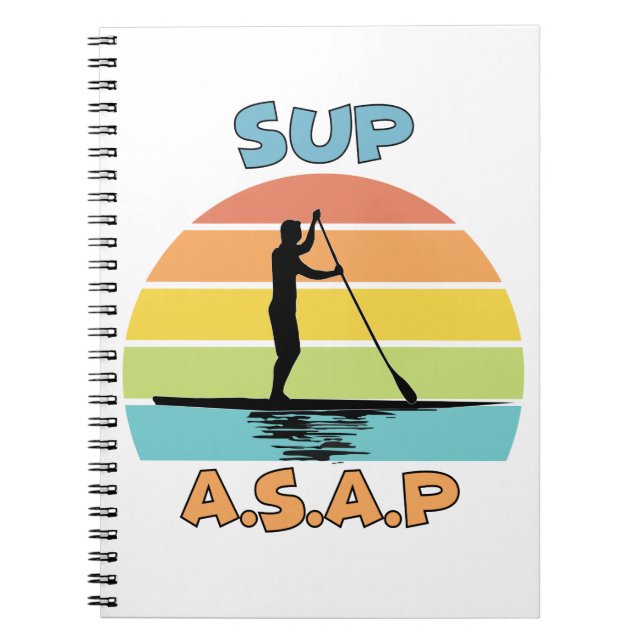 SUP ASAP Stand Up Paddling Notebook (Front)