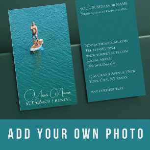 SUP board paddle paddling rental shop Business Card
