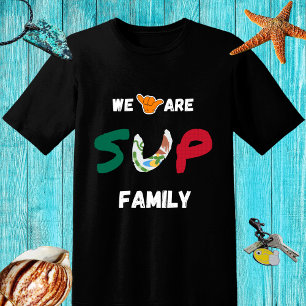 SUP family design with Mexican flag and shaka hand T-Shirt