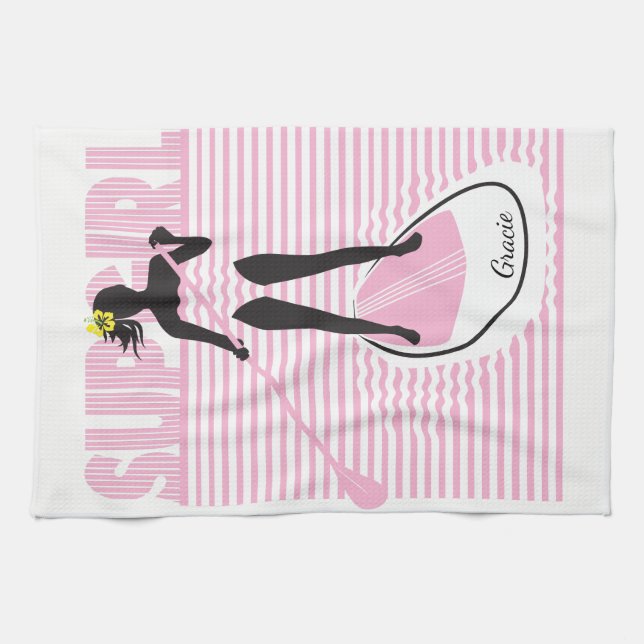 SUP Girl Tea Towel (Horizontal)