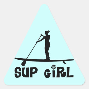 SUP Girl Triangle Sticker